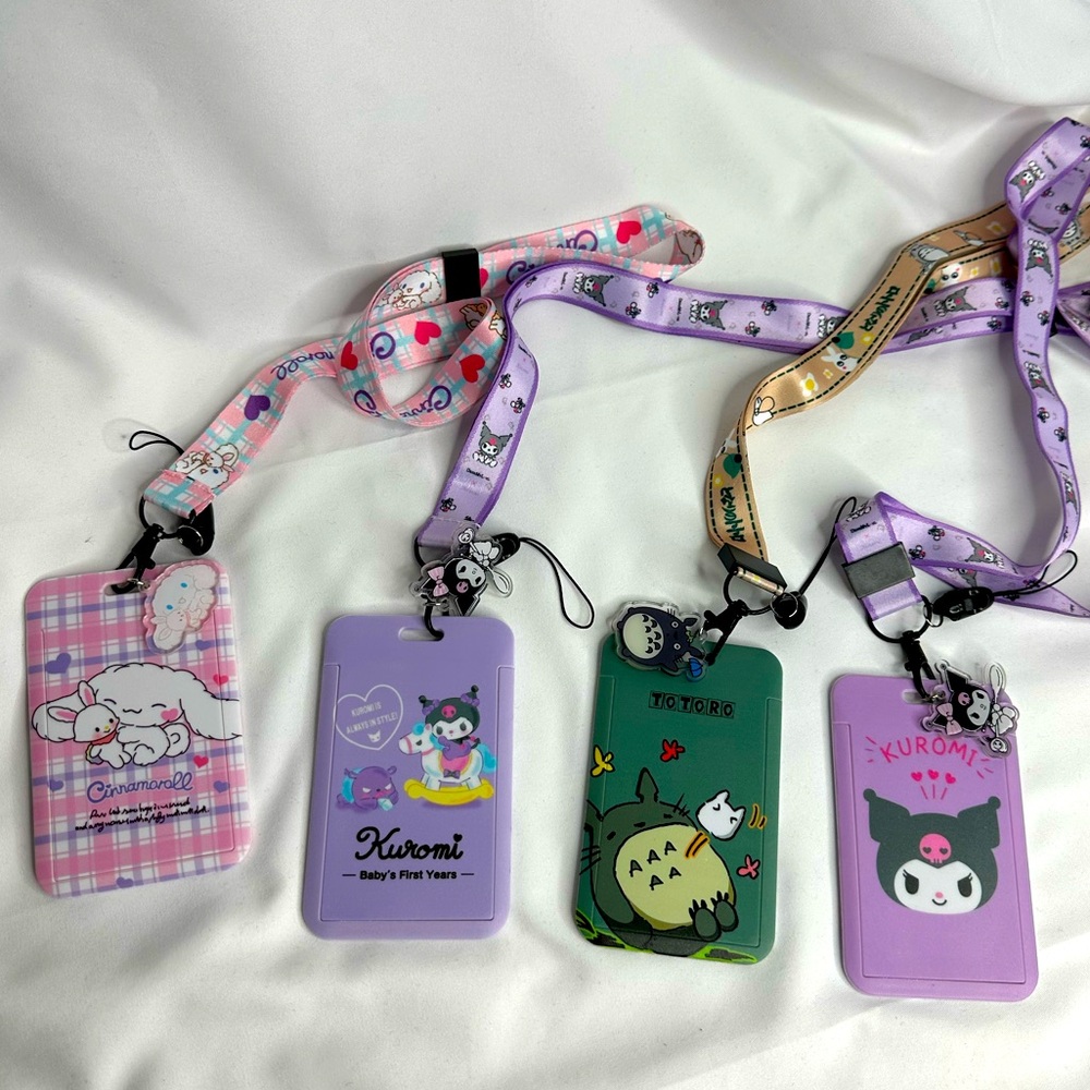 Sanrio Hello Kitty and Friends ID Badge Holder Keychain with Lanyard and Charm - Picture 7 of 12